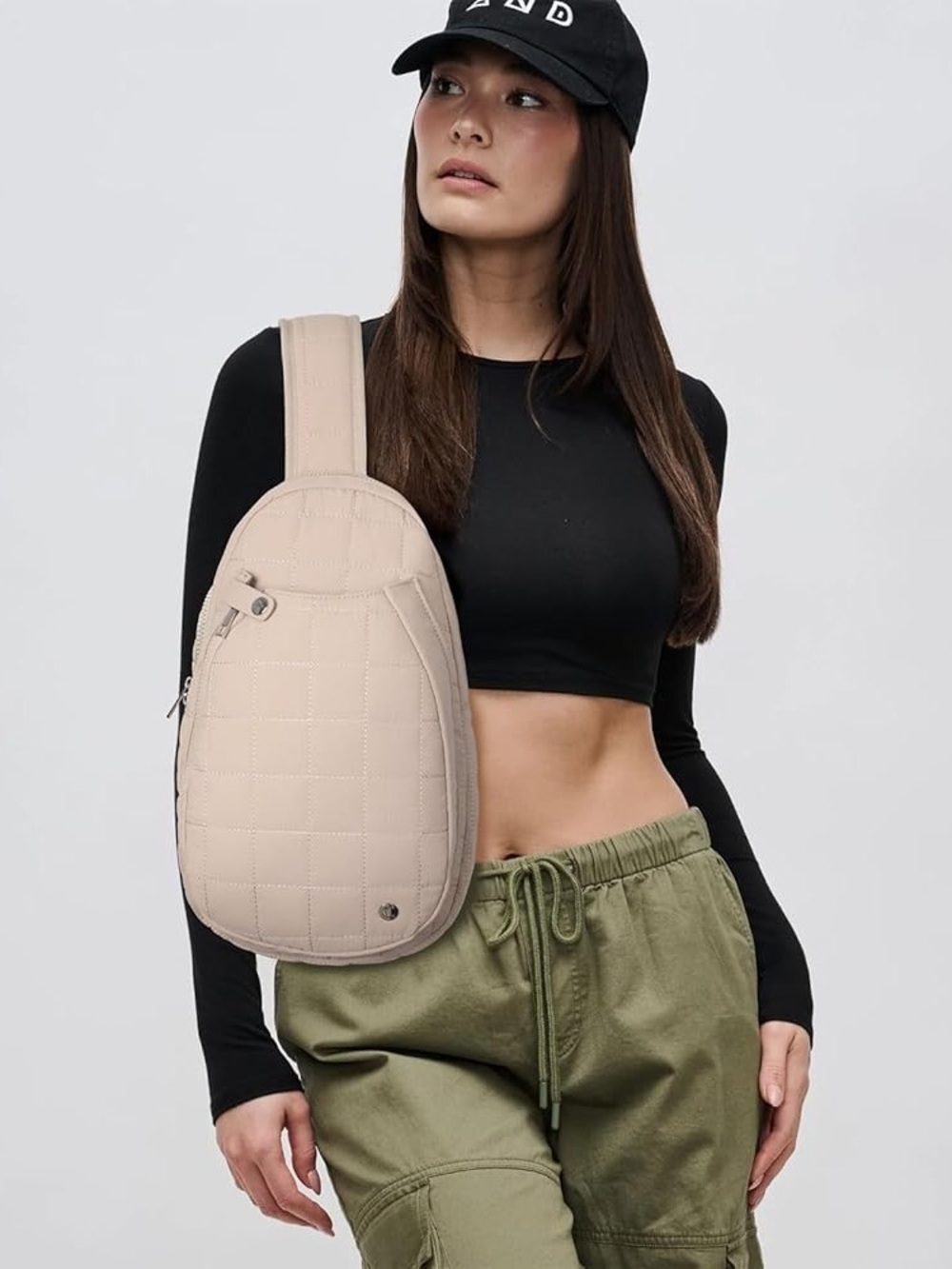Pickleball Bag For Women,Men QuiltedCrossbody Bags Puffer Travel Sling Chest Bag